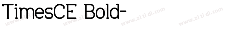 TimesCE Bold字体转换